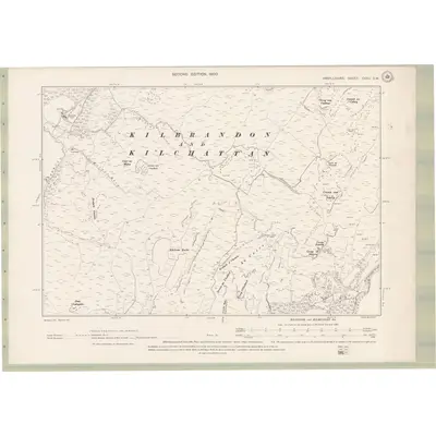 1898 Map of Argyll and Bute Sheet CXXII.SW, 1900 Print
