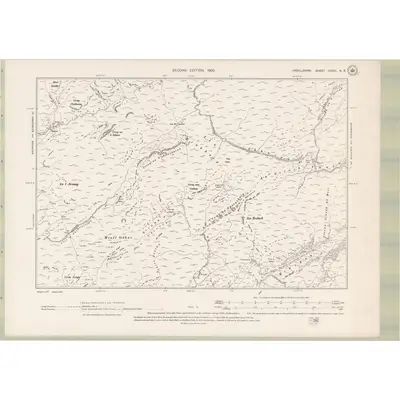 1898 Map of Argyll and Bute Sheet CXXIII.NE, 1900 Print