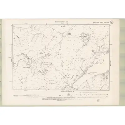 1898 Map of Argyll and Bute Sheet CXXIII.SW, 1900 Print