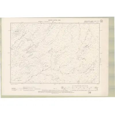 1897 Map of Argyll and Bute Sheet CXXIV.NE, 1900 Print