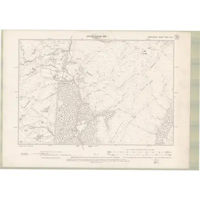 1897 Map of Argyll and Bute Sheet CXXV.SW, 1900 Print