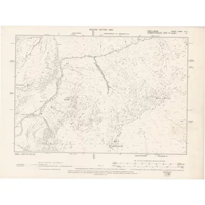 1897 Map of Argyll and Bute Sheet CXXVI.NE, 1900 Print