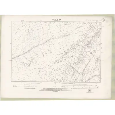 1914 Map of Argyll and Bute Sheet CXXVI.NW, 1924 Print