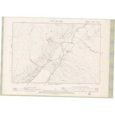1897 Map of Argyll and Bute Sheet CXXVI.SW, 1900 Print
