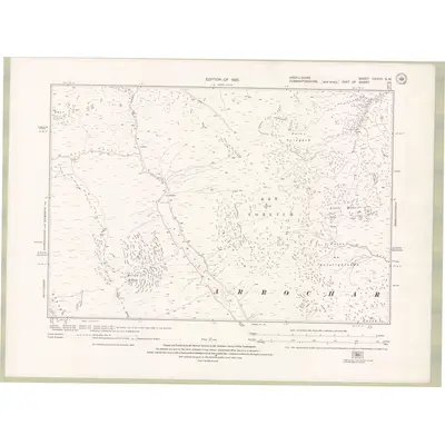 1914 Map of Argyll and Bute Sheet CXXVII.SW, 1925 Print
