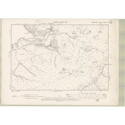 1898 Map of Argyll and Bute Sheet CXXX.NE, 1900 Print