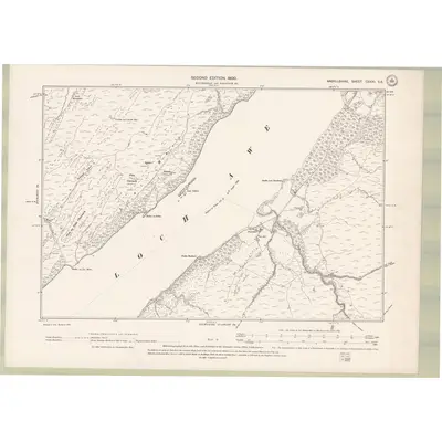 1898 Map of Argyll and Bute Sheet CXXXI.SE, 1900 Print