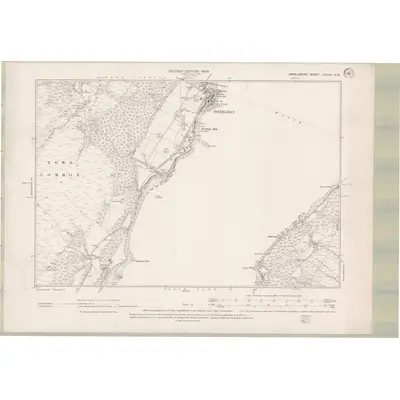 1897 Map of Argyll and Bute Sheet CXXXIII.SW, 1900 Print