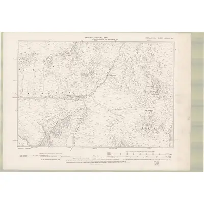 1897 Map of Argyll and Bute Sheet CXXXIV.NE, 1900 Print