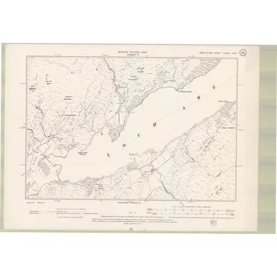 1898 Map of Argyll and Bute Sheet CXXXIX.NW, 1900 Print