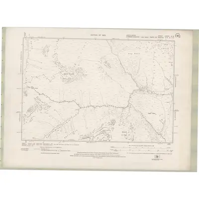 1914 Map of Argyll and Bute Sheet CXXXV.NW, 1925 Print