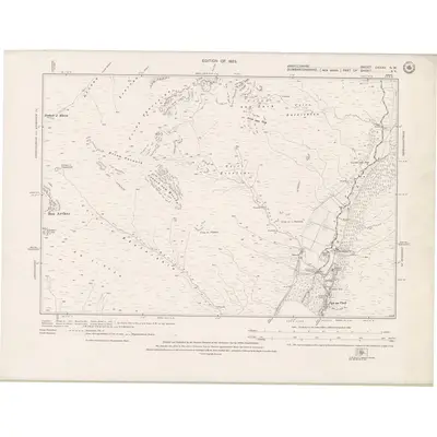 1914 Map of Argyll and Bute Sheet CXXXV.SW, 1925 Print