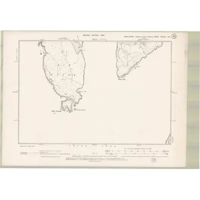 1897 Map of Argyll and Bute Sheet CXXXVII.NE, 1900 Print