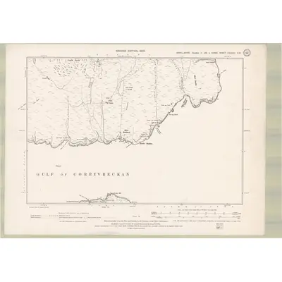 1897 Map of Argyll and Bute Sheet CXXXVII.SW, 1900 Print