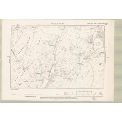 1898 Map of Argyll and Bute Sheet CXXXVIII.SE, 1900 Print