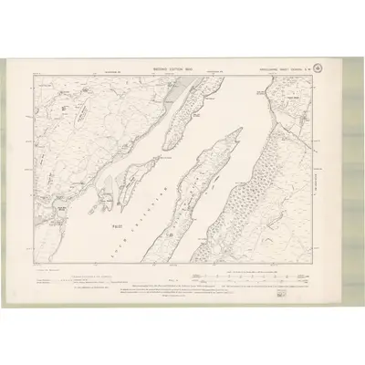 1898 Map of Argyll and Bute Sheet CXXXVIII.SW, 1900 Print