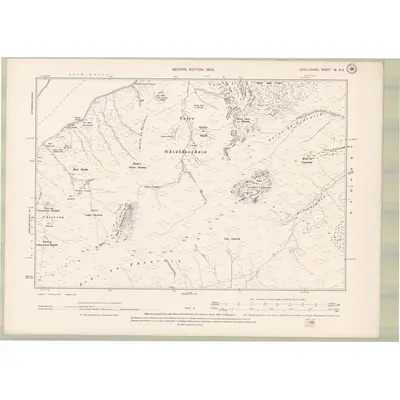 1897 Map of Argyll and Bute Sheet IX.NE, 1900 Print