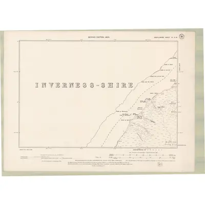 1897 Map of Argyll and Bute Sheet IX.NW, 1900 Print
