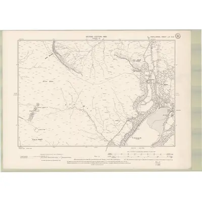1897 Map of Argyll and Bute Sheet LIV.SE, 1900 Print