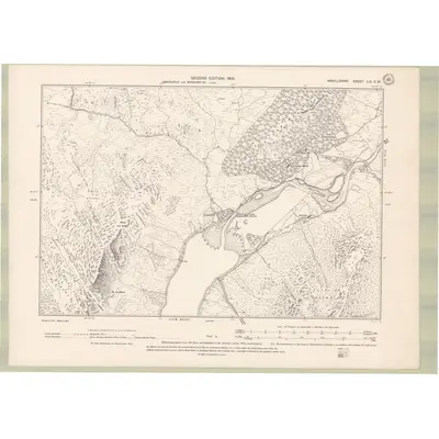 1897 Map of Argyll and Bute Sheet LIX.SW, 1900 Print