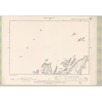 1897 Map of Argyll and Bute Sheet LVI.SE, 1900 Print