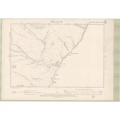 1897 Map of Argyll and Bute Sheet LVI.SW, 1900 Print