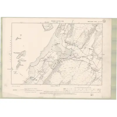1897 Map of Argyll and Bute Sheet LVII.SW, 1900 Print