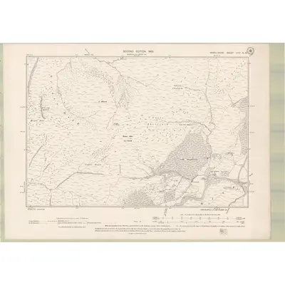 1897 Map of Argyll and Bute Sheet LVIII.NW, 1900 Print