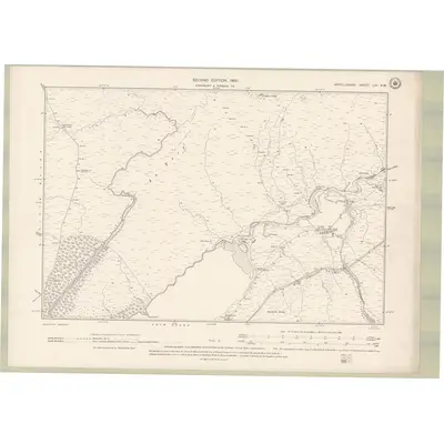 1897 Map of Argyll and Bute Sheet LXI.SW, 1900 Print