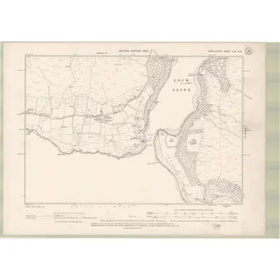 1897 Map of Argyll and Bute Sheet LXX.NE, 1900 Print