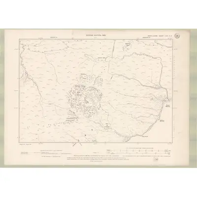 1897 Map of Argyll and Bute Sheet LXXI.NE, 1900 Print
