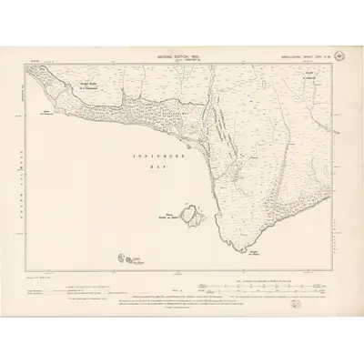 1897 Map of Argyll and Bute Sheet LXXI.SW, 1900 Print