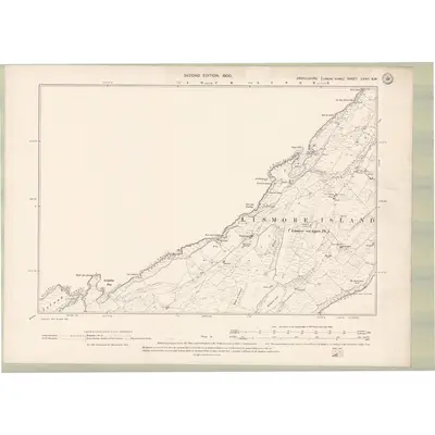 1897 Map of Argyll and Bute Sheet LXXII.SW, 1900 Print