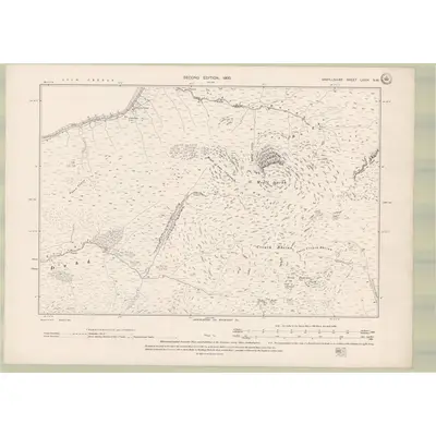 1897 Map of Argyll and Bute Sheet LXXIV.NW, 1900 Print
