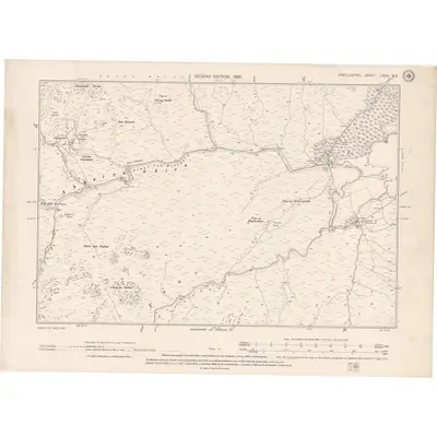 1897 Map of Argyll and Bute Sheet LXXVI.NE, 1900 Print