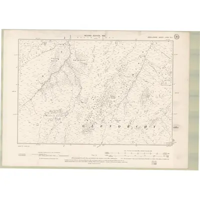 1897 Map of Argyll and Bute Sheet LXXVI.SE, 1900 Print