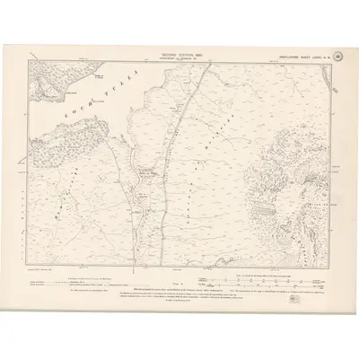 1897 Map of Argyll and Bute Sheet LXXVII.NW, 1900 Print