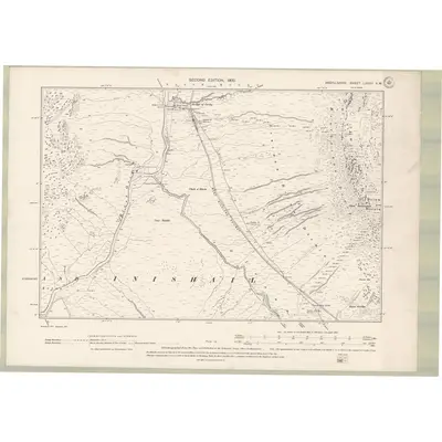 1897 Map of Argyll and Bute Sheet LXXVII.SW, 1900 Print