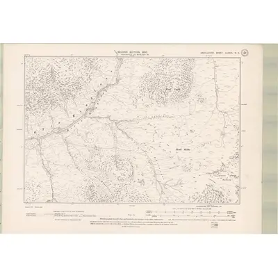 1897 Map of Argyll and Bute Sheet LXXXIX.NE, 1900 Print