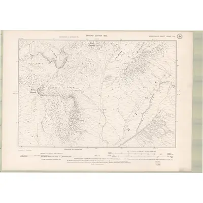 1897 Map of Argyll and Bute Sheet LXXXIX.SE, 1900 Print
