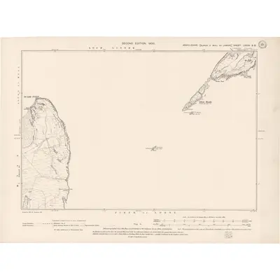 1897 Map of Argyll and Bute Sheet LXXXV.SE, 1900 Print