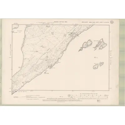 1897 Map of Argyll and Bute Sheet LXXXVI.NW & SW, 1900 Print