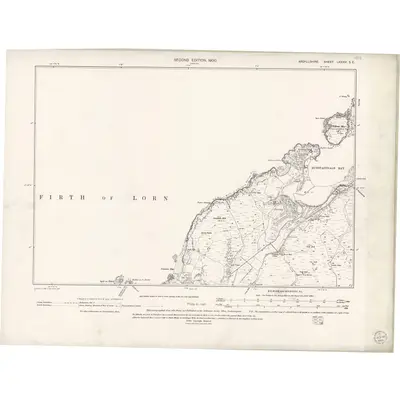 1959 Map of Argyll and Bute Sheet LXXXVI.SE
