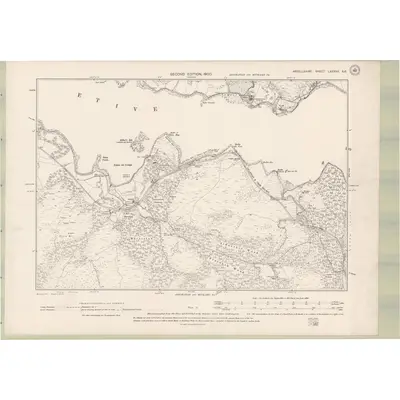 1897 Map of Argyll and Bute Sheet LXXXVII.SE, 1900 Print