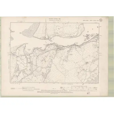 1897 Map of Argyll and Bute Sheet LXXXVII.SW, 1900 Print
