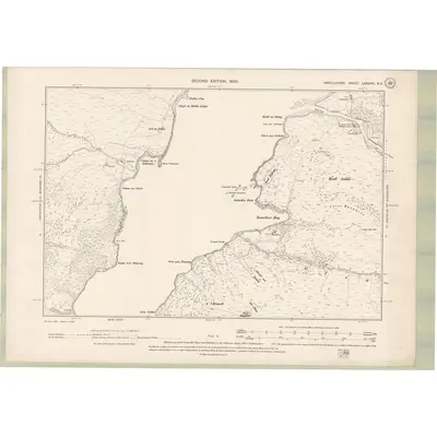 1897 Map of Argyll and Bute Sheet LXXXVIII.NE, 1900 Print