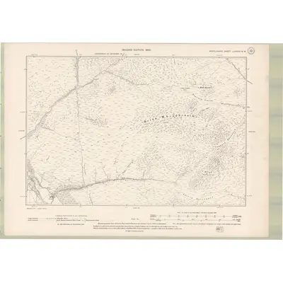 1897 Map of Argyll and Bute Sheet LXXXVIII.NW, 1900 Print