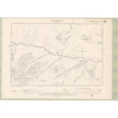 1897 Map of Argyll and Bute Sheet X.SW, 1900 Print