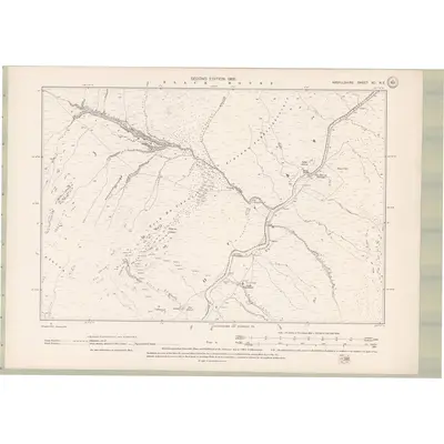 1897 Map of Argyll and Bute Sheet XC.NE, 1900 Print