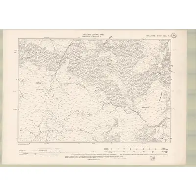 1897 Map of Argyll and Bute Sheet XCIX.NE, 1900 Print